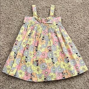 Janie and Jack Disney Minnie Mouse Floral Kids Dress Size 5